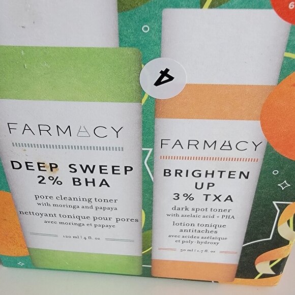 Farmacy Exfoliate and Brighten Duo Deep Sweep Brighterner Full Size Retail $49 - Picture 12 of 16